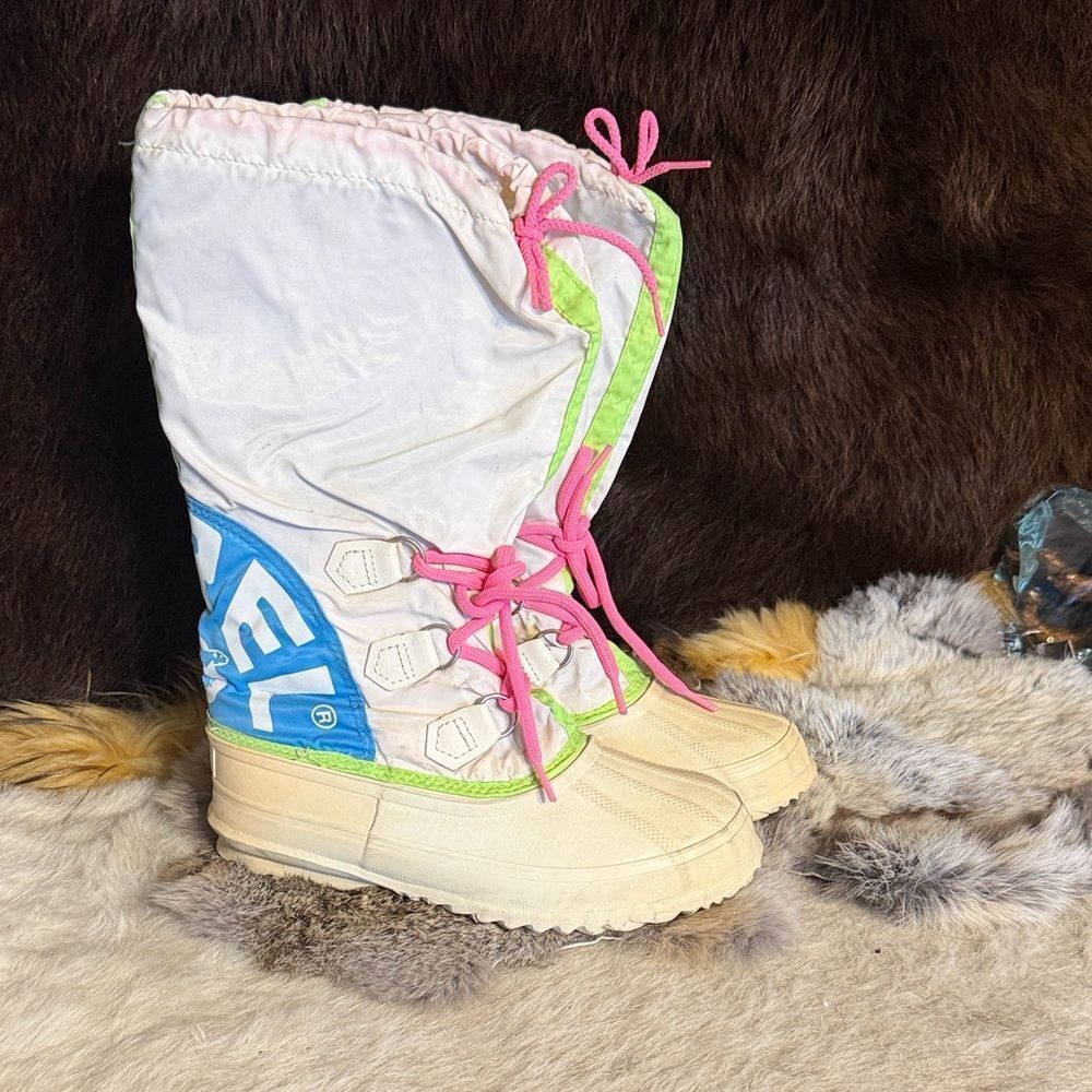 Vintage Sorel Multicolor Winter Boots 7.5 (6028) these boots are 🔥